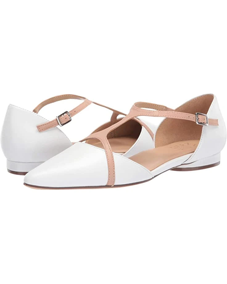 Naturalizer Women Flats Hana, White Leather 3 Naturalizer Women Flats Hana, White Leather