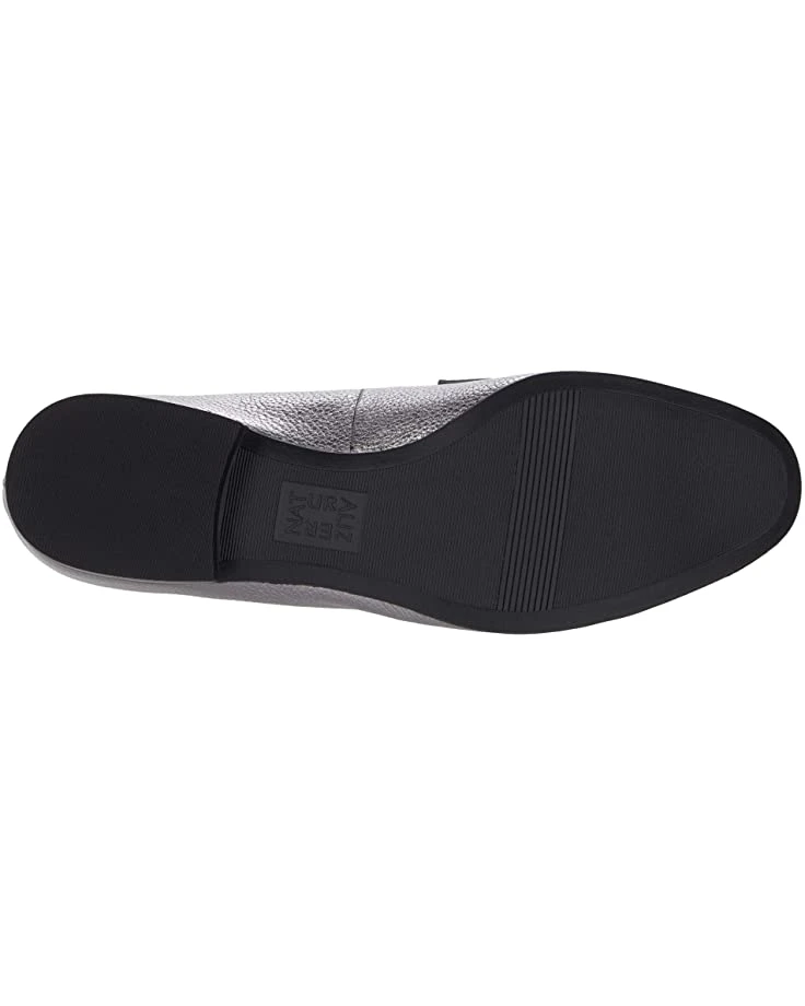 Naturalizer Women Loafers Juliette, Pewter Metallic Leather 5 Naturalizer Women Loafers Juliette, Pewter Metallic Leather - Image 3