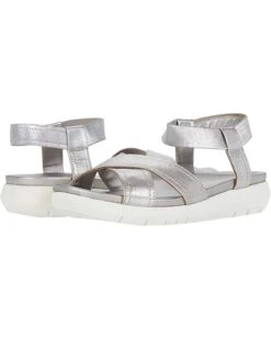 Naturalizer Women Sandals Lily, Silver Frost Metallic Leather/Gore