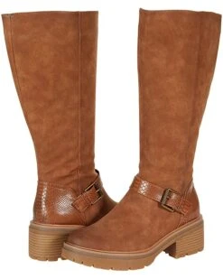 Naturalizer Women Boots Adler, Tan Wide Calf