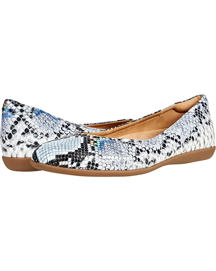 Naturalizer Women Flats Vivienne, Blue Snake 3 Naturalizer Women Flats Vivienne, Blue Snake